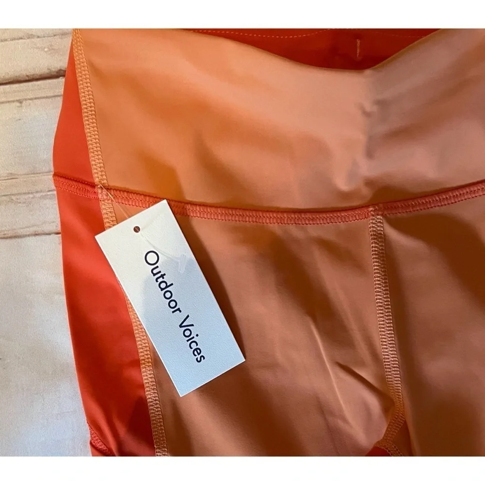 Outdoor Voices Peach Women's Zoom Athleisure Workout 7/8 Leggings. XS. NWT. #718
